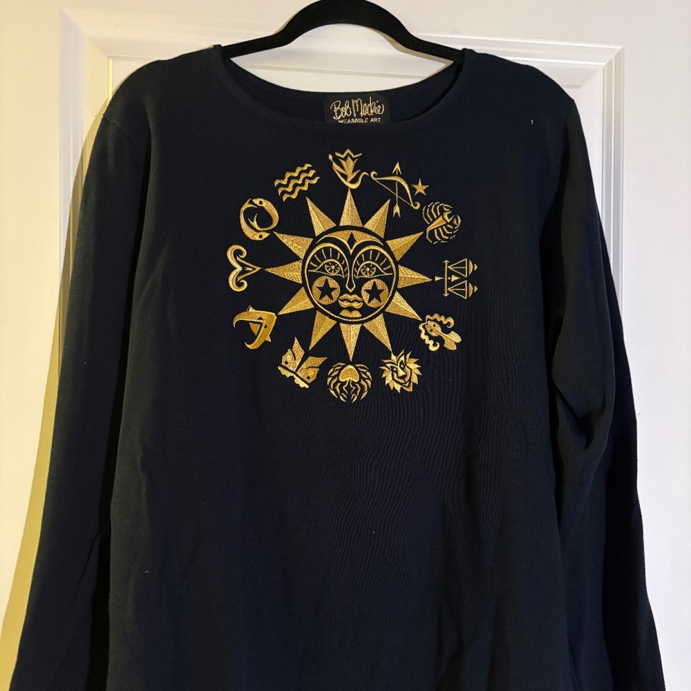 Bob Mackie Wearable Art Sweater - image 1